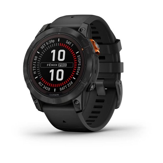 Garmin Fenix 7 Pro Solar Slate Grey with Black Band, pametni sat