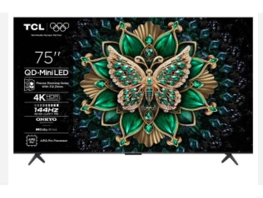 TCL 75C6K televizor, 75" (189 cm), QD MiniLED, Ultra HD, Google TV