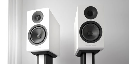 Acoustic Energy AE300 zvučnici, 100W/120W, bijeli/crni/orah