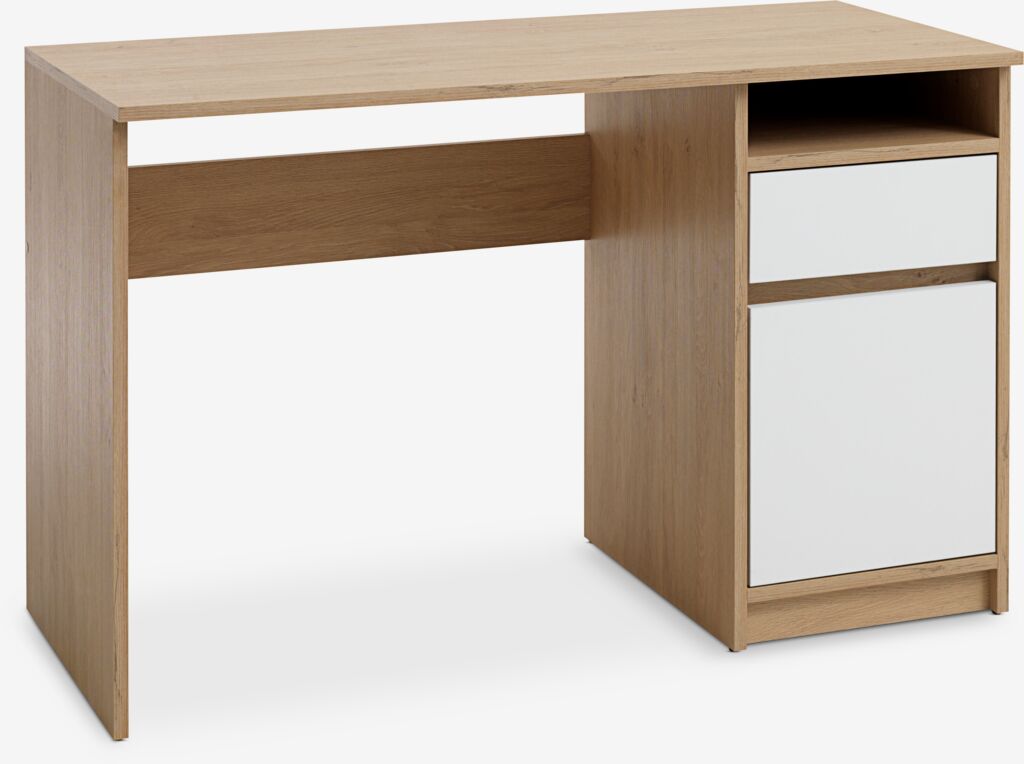 Radni stol BILLUND 54x120 natur hrast boja/bijela