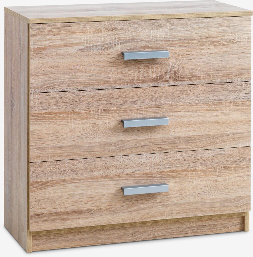 Komoda TAPDRUP 3 ladiceboja svijetli hrast