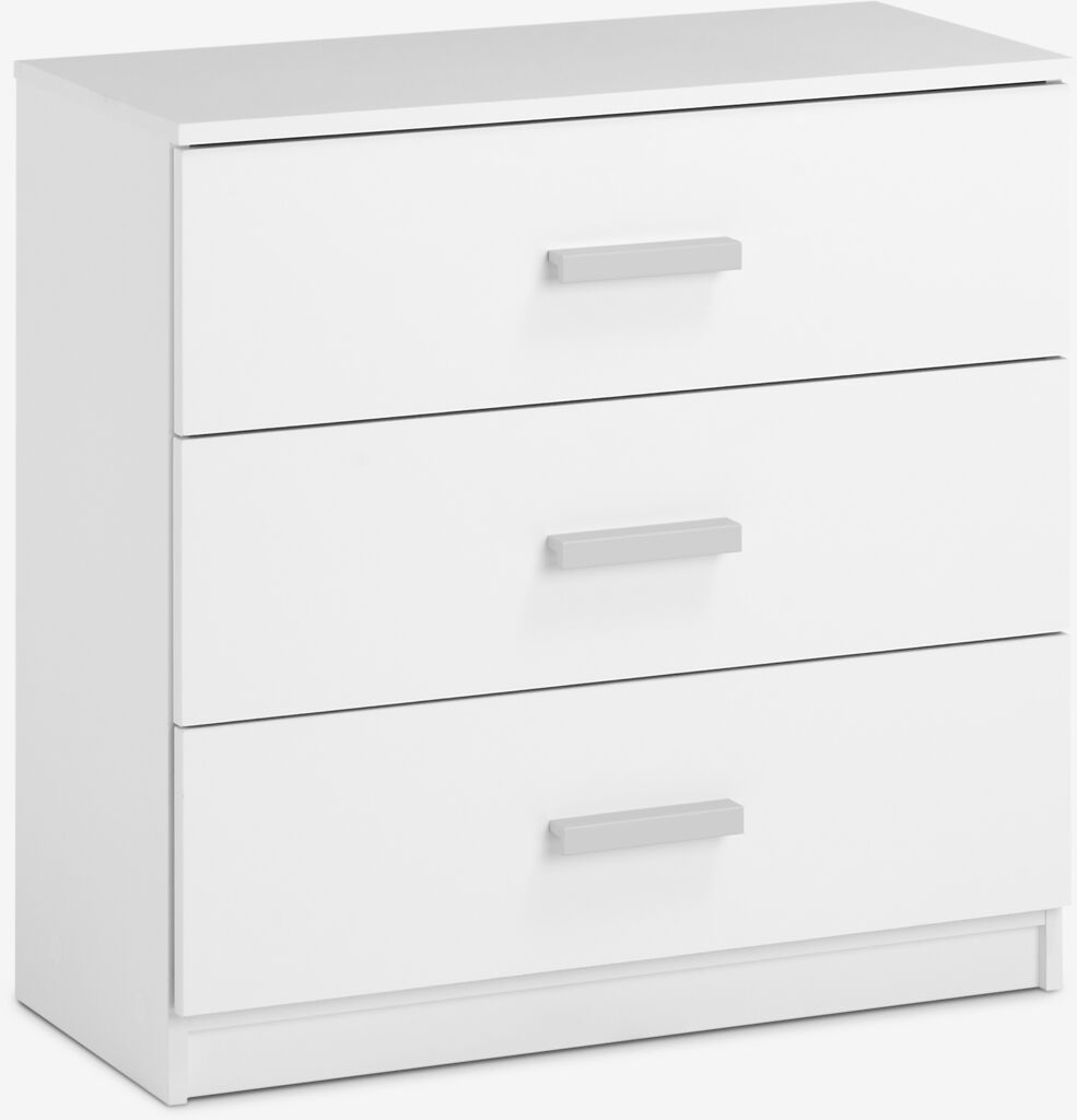Komoda TAPDRUP 3 ladice bijela