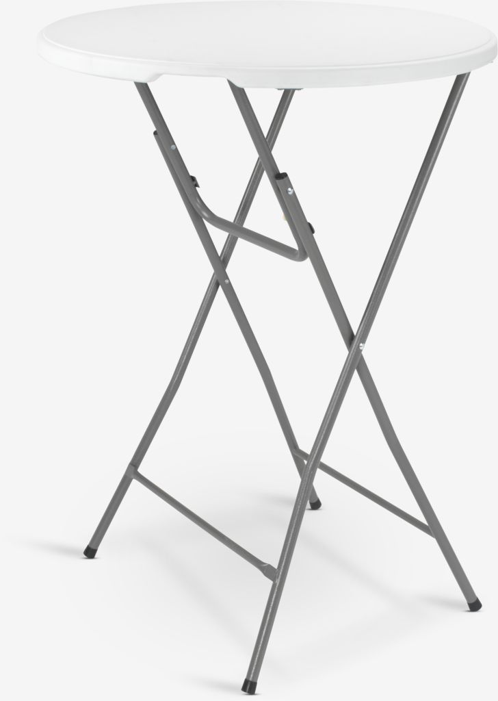 Barski stol LANGERIM Ø80 bijela