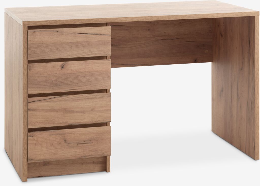 Radni stol LIMFJORDEN 60x120 4 ladice divlji nat. hrast boja