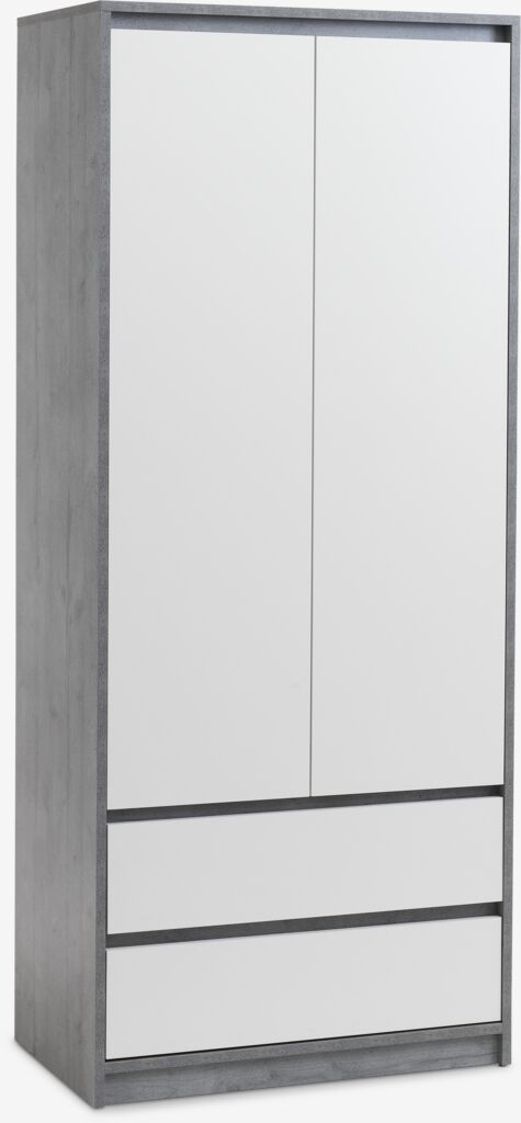 Ormar BILLUND 80x193 bijela/beton siva