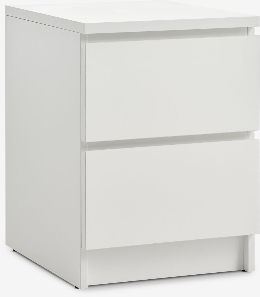 Noćni ormarić LIMFJORDEN 2 ladice bijela
