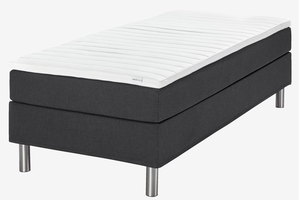 Boxspring krevet 90x200 TYSSA crna-08 mekan PU