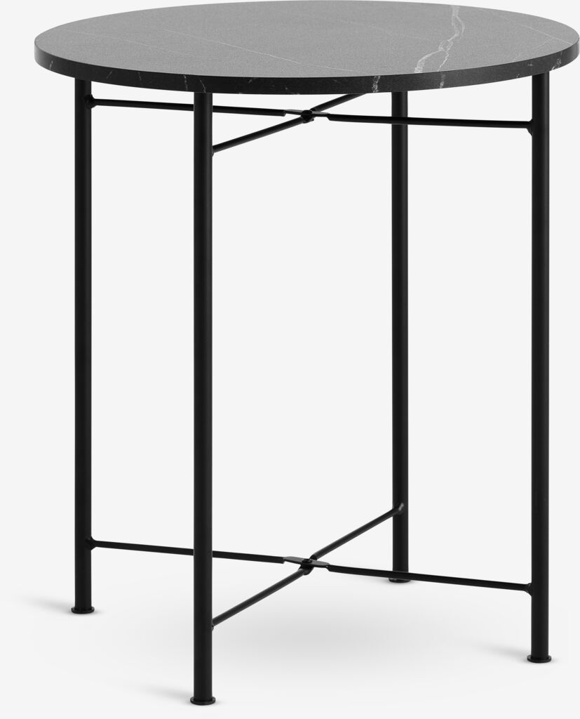 Stolić TURUP Ø40 boja mramora/crna