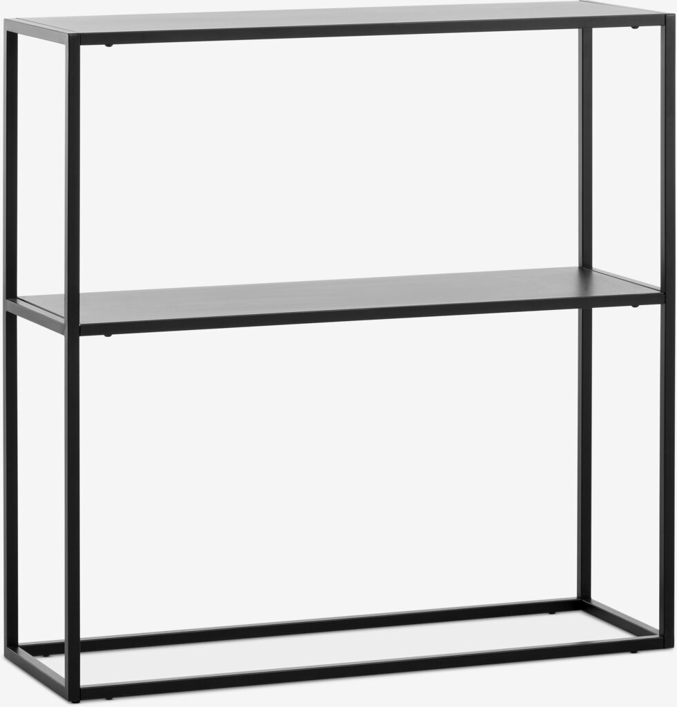 Konzolni stolić VIRUM 26x80 s policom crna