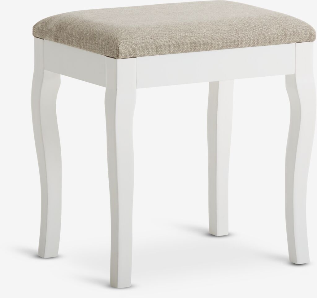 Stolac MALLING bijela/bež tkanina