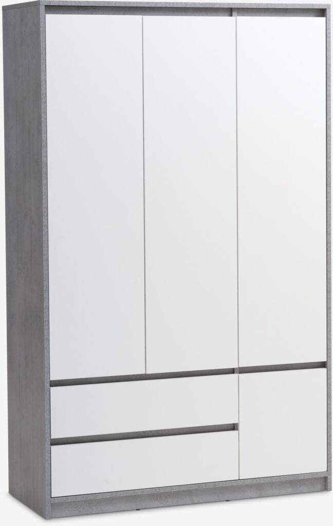 Ormar BILLUND 119x193 bijela/beton