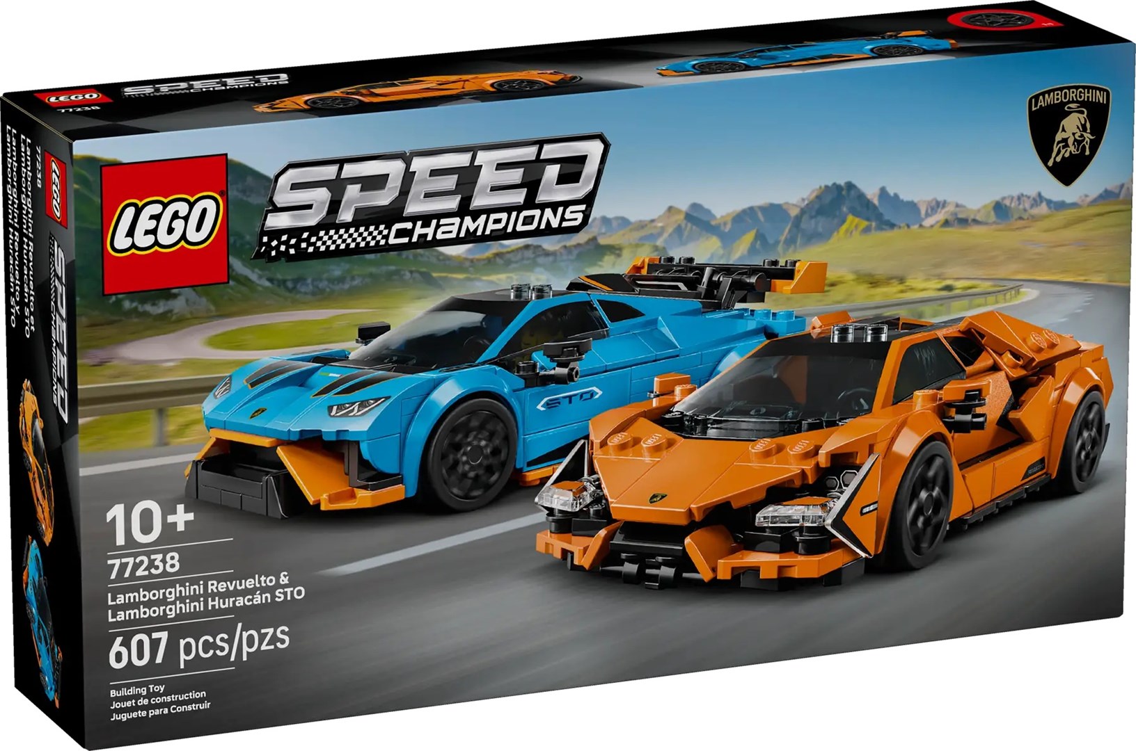 Lego Lamborghini Revuelto i Huracán Sto