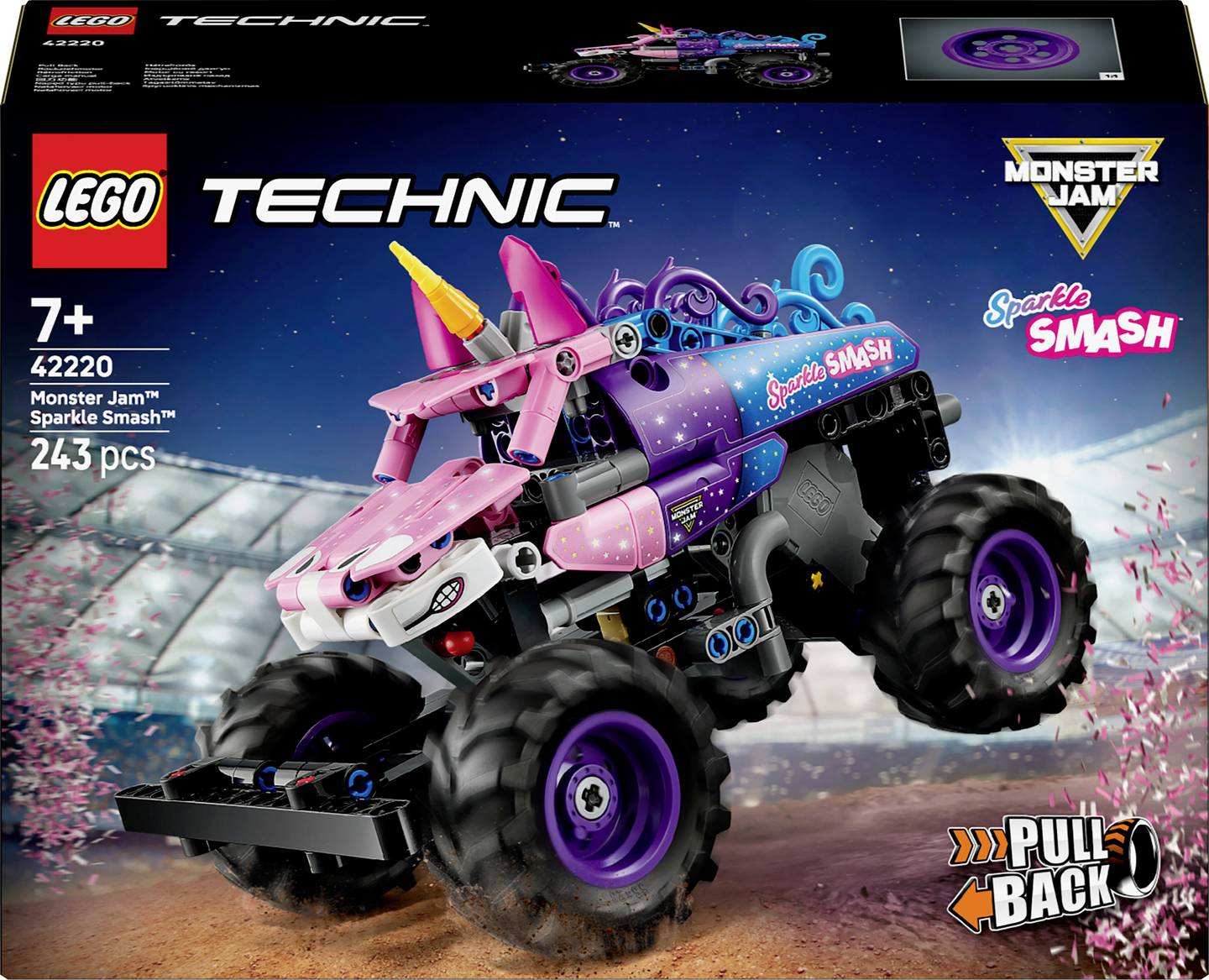 Lego Monster Jam Sparkle Smash na povlačenje