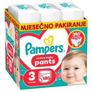 Pampers Pants Pelene-gaćice, Veličina 4, mjesečno pakiranje 176/1