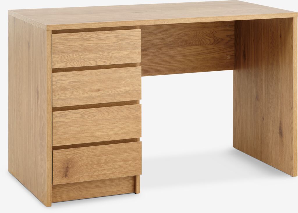 Radni stol LIMFJORDEN 60x120 4 ladice topli hrast boja