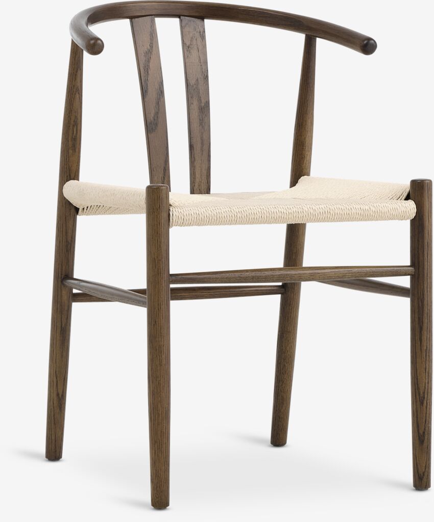 Blagovaonska stolica GUDERUP tamni hrast/natur