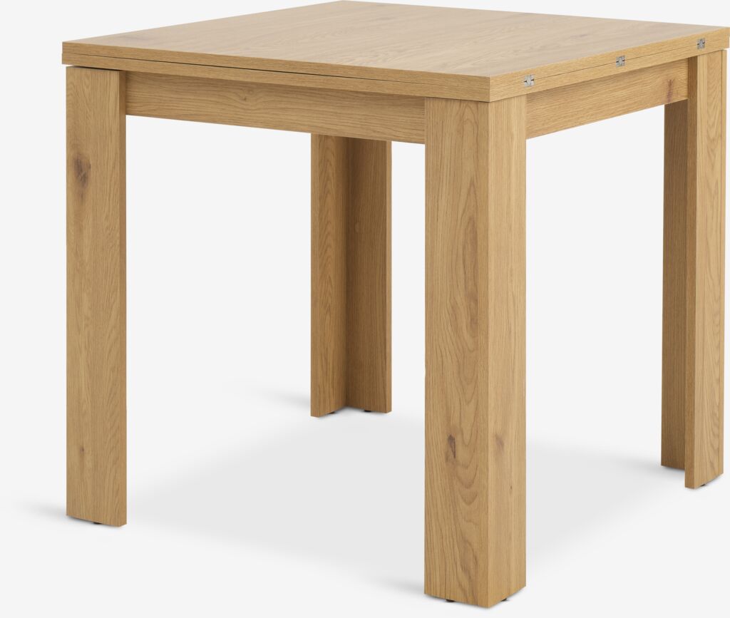 Blagovaonski stol JUNGEN 80x80/160 topli hrast boja