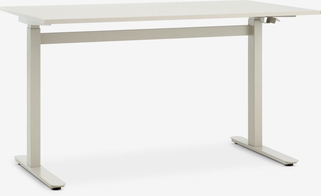 Podizni radni stol s plinskim podešav. LUNDTOFT 70x130 bež
