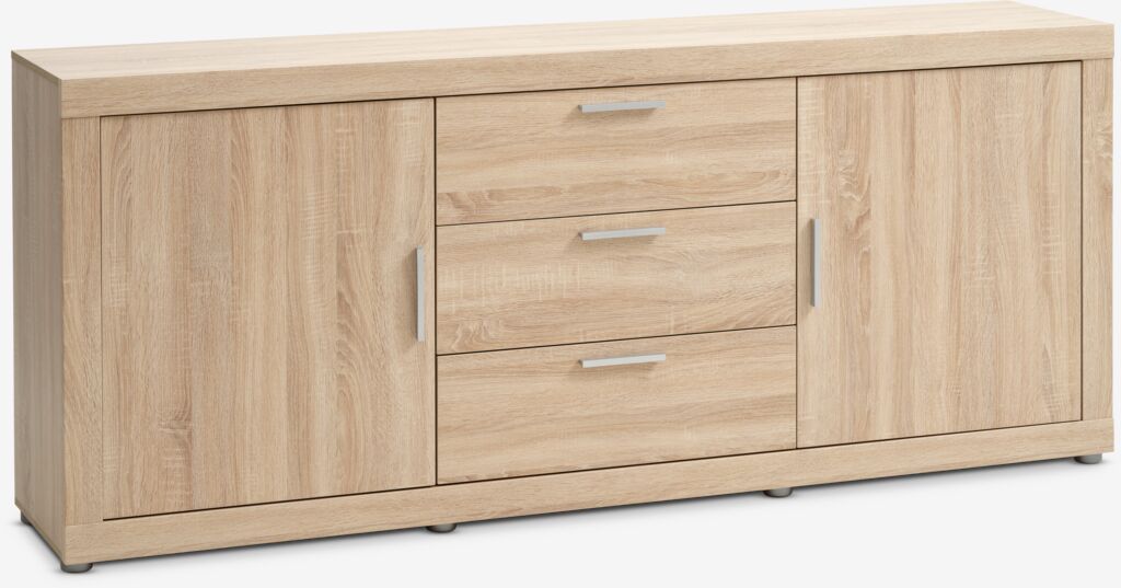 Komoda RINDSHOLM 2 vrata 3 ladice boja svijetli hrast