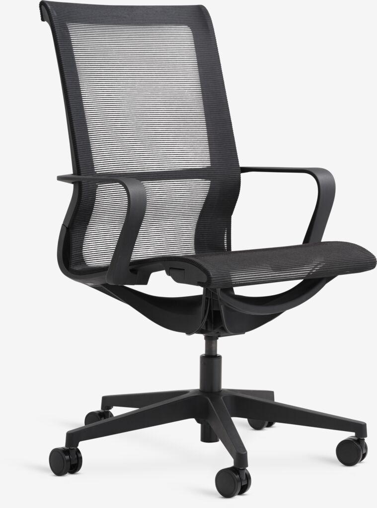 Uredska stolica FOLBY crna mreža/crna