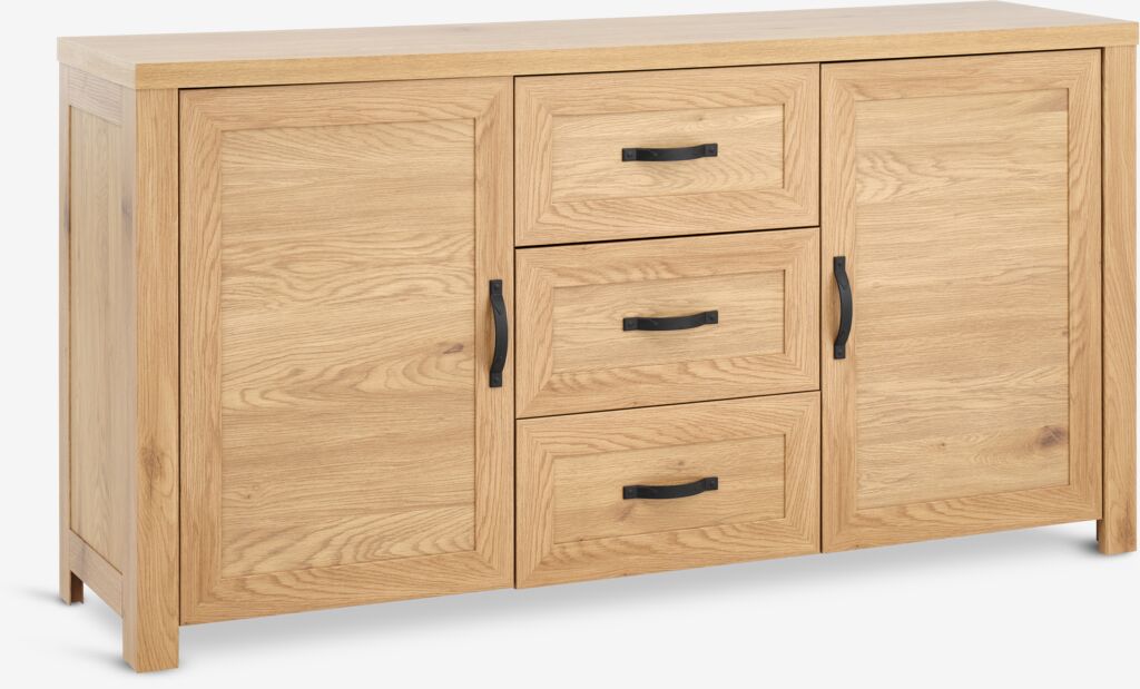 Komoda JUNGEN 2 vrata 3 ladice topli hrast