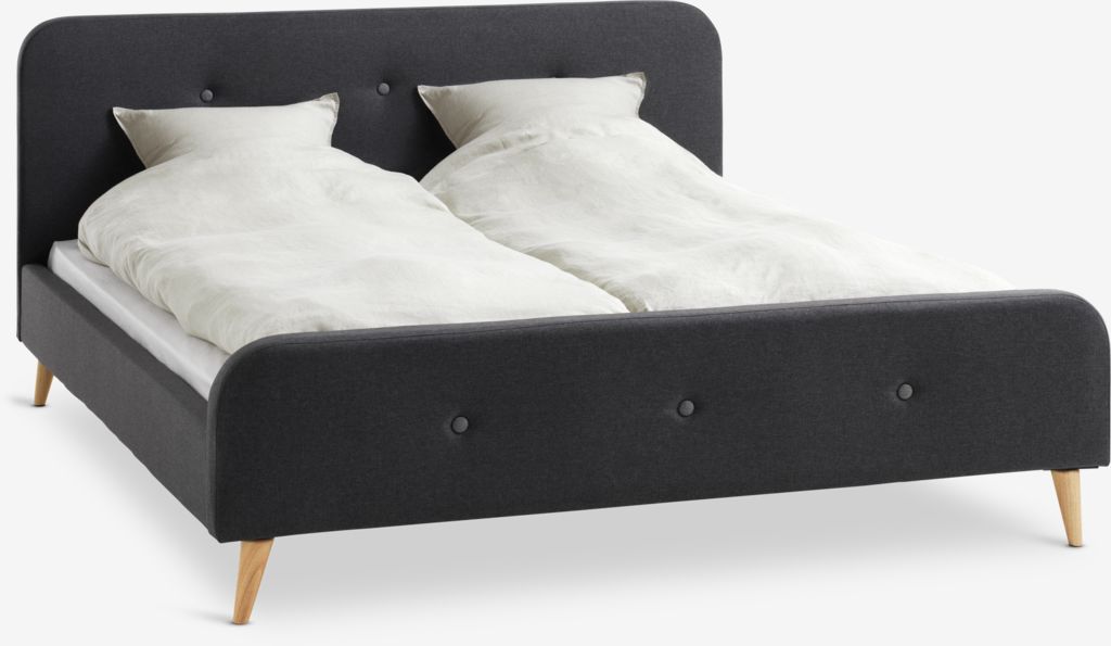 Okvir kreveta KONGSBERG 160x200 siva tkanina