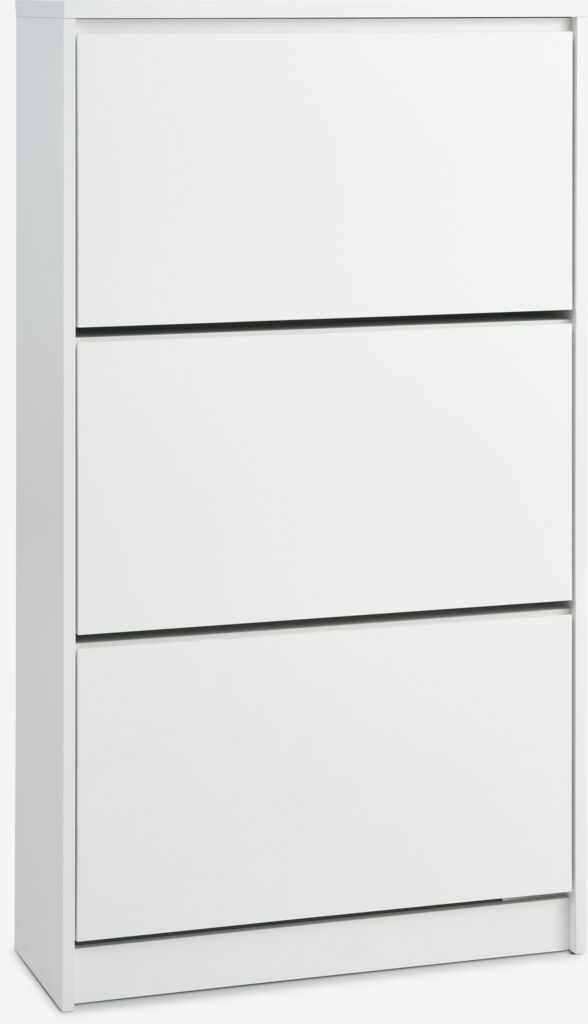 Ormar za cipele LIMFJORDEN 3 odjeljka bijela