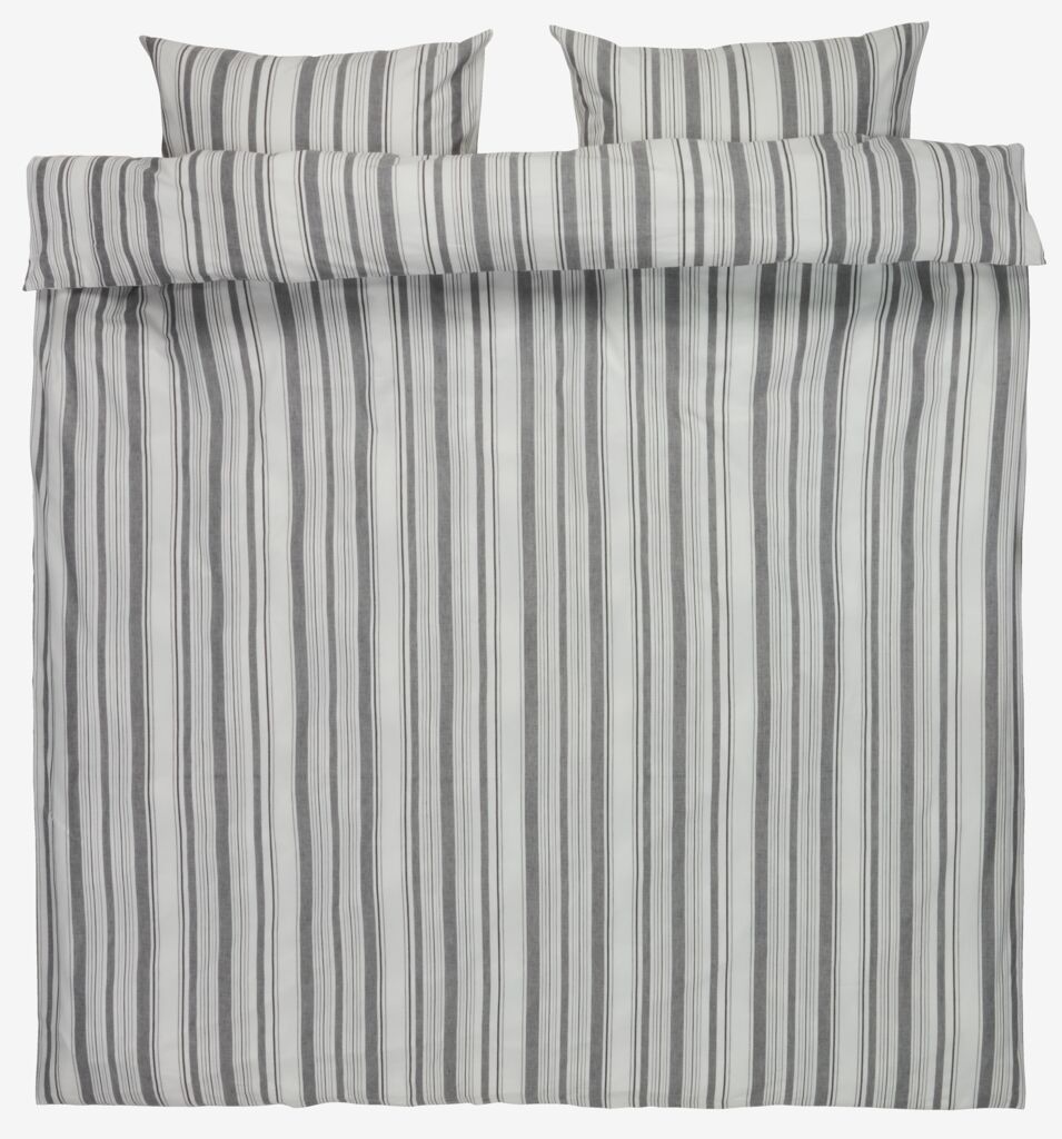 Set posteljine IDA obojene pređe 200x220 bijela/crna