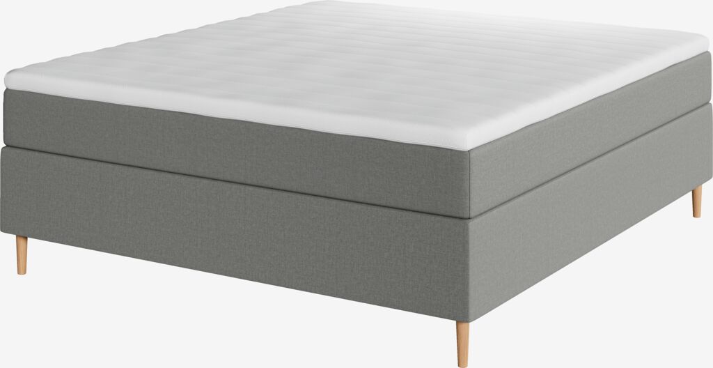 Boxspring krevet 160x200 TYRIA + FLYA siva-23 srednje tvrdo