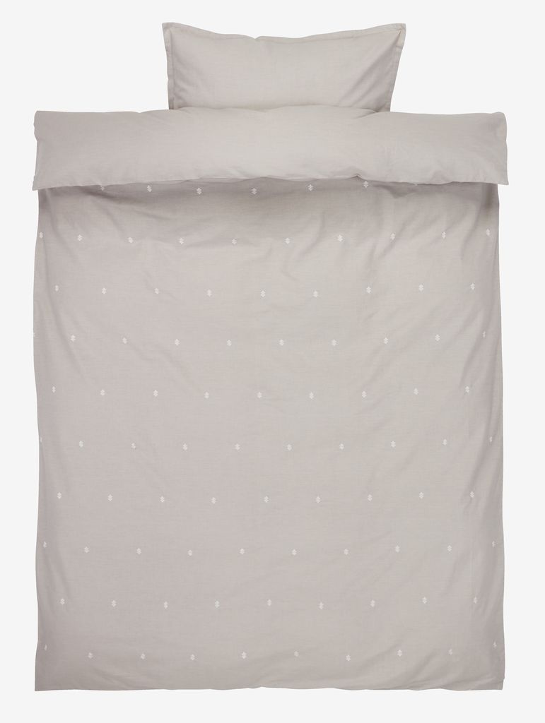 Set posteljine ELLIE 140x200 svijetlosiva s vezom