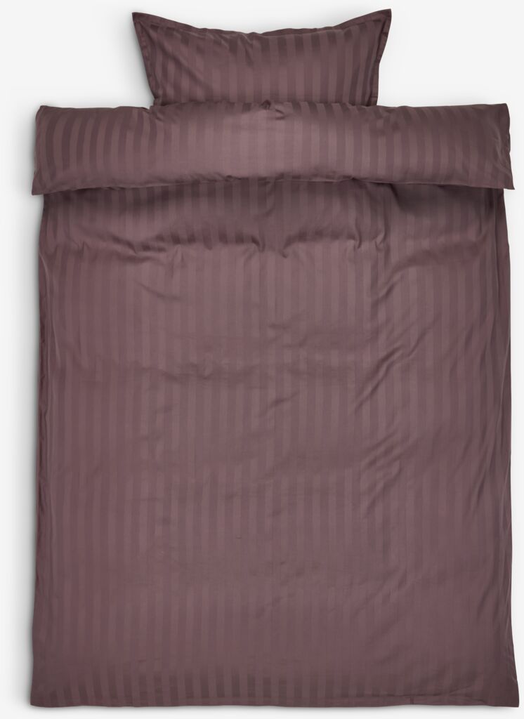 Set posteljine NELL saten 140x200 pepelj. boja grožđa