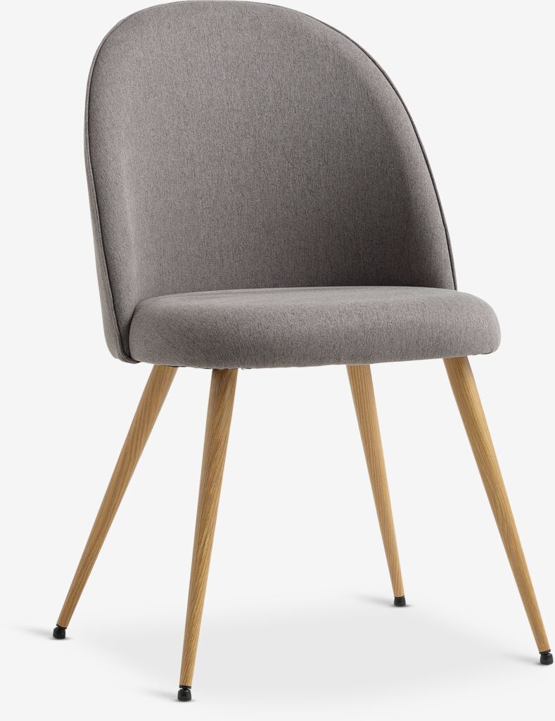 Blagovaonska stolica KOKKEDAL siva/natur hrast