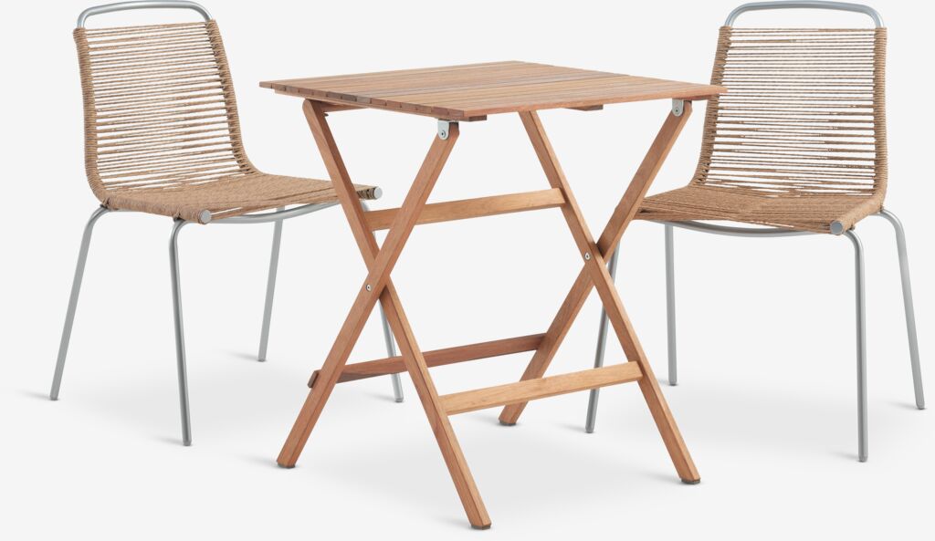 VRAADAL D62 stol tvrdo drvo + 2 MIDDAGSBERGET stolice