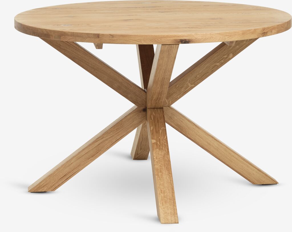 Blagovaonski stol GRIBSKOV Ø120 natur hrast