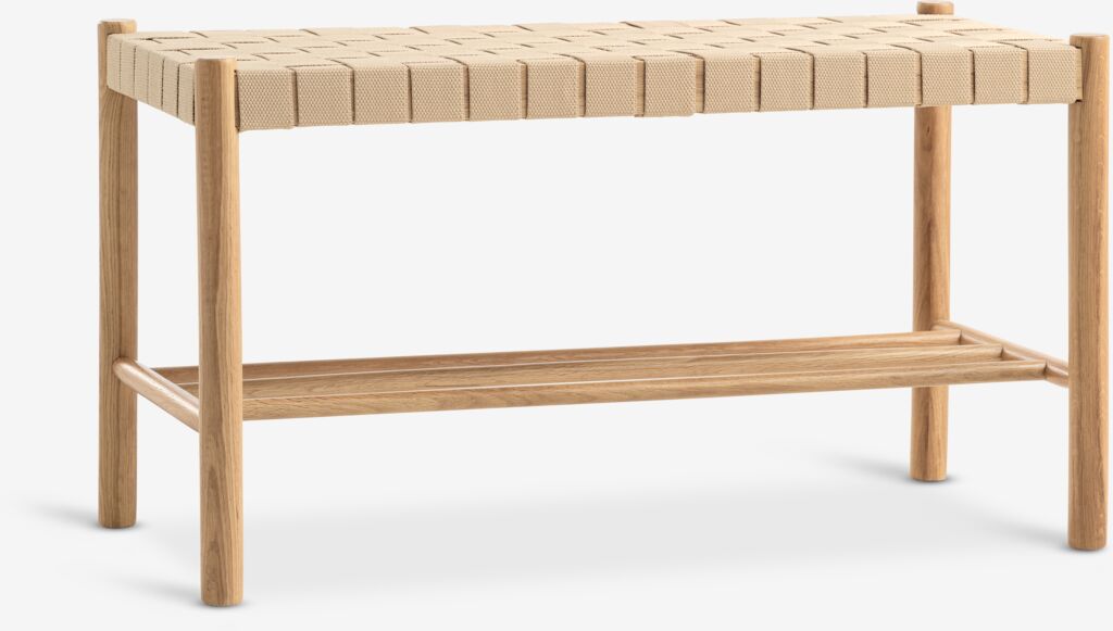Klupa VADEHAVET s policom natur hrast/natur