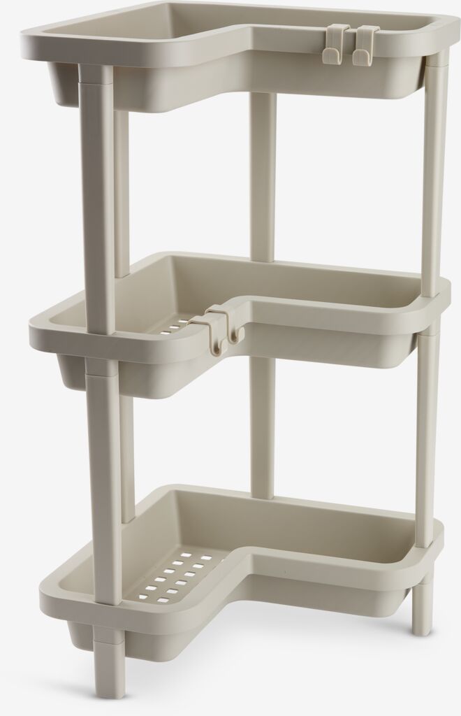 Kutni polični element KAREBY bež