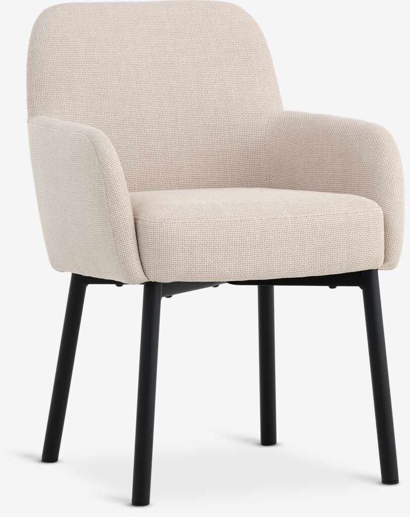 Blagovaonska stolica SOTTRUP bež tkanina/crna