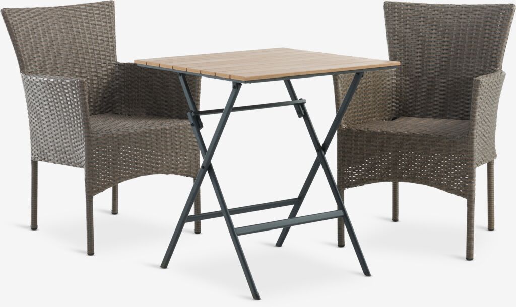 SANDVIKA D65 stol + 2 AIDT stolice natur