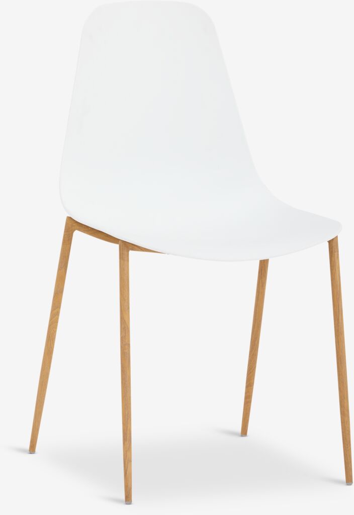 Blagovaonska stolica NEDERBY bijela/natur hrast