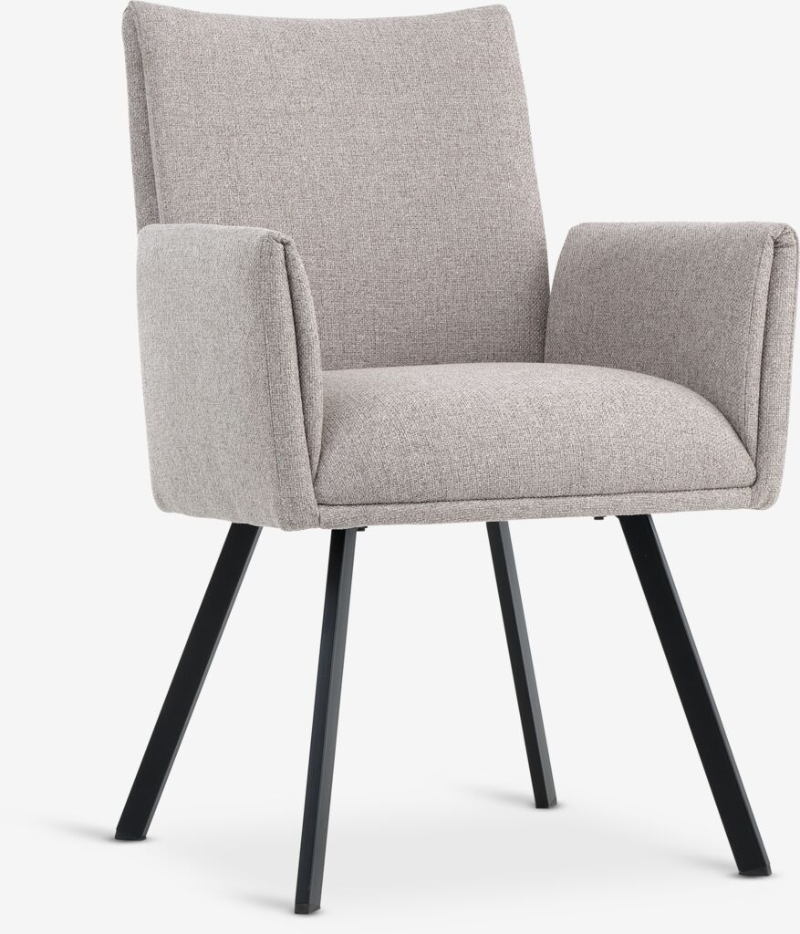 Blagovaonska stolica GJESING bež tkanina/crna