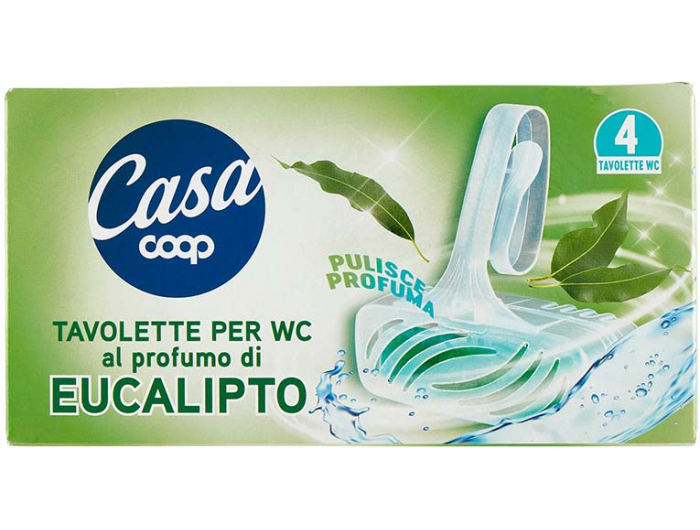Coop Casa osvježivač wc školjke s mirisom eukaliptusa 4 x 40 g