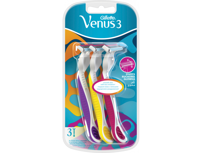 Gillette Venus 3 brijači, 3 kom