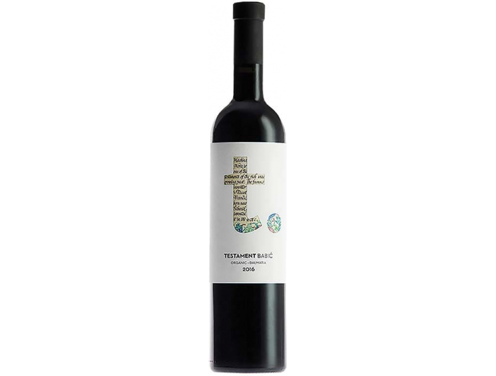 Testament Babić vino Organic Dalmatia 0,75 L