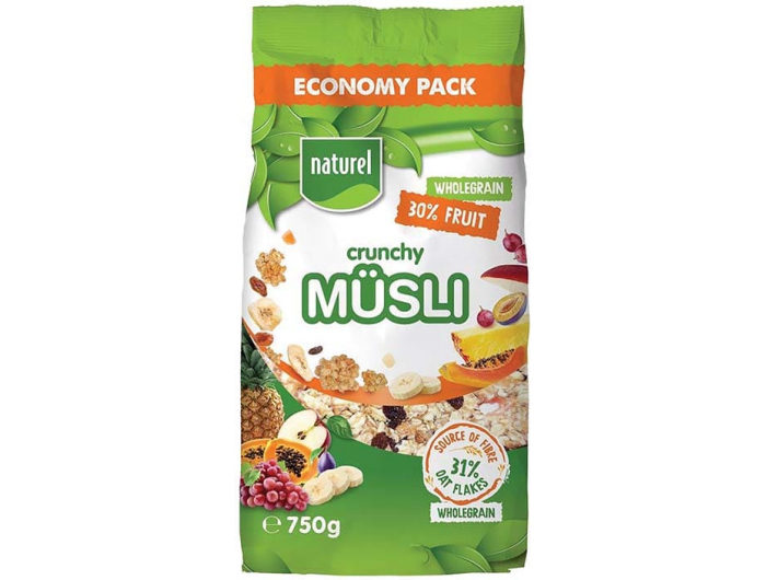 Naturel Crunchy Muesli voće 750 g