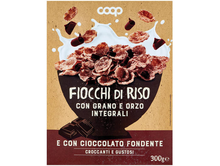 Coop rižine pahuljice s čokoladom 300 g