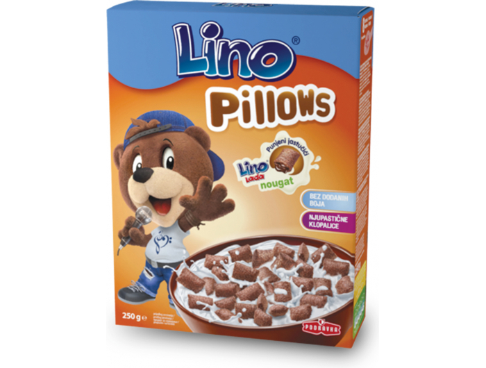 Podravka Lino Žitne Pahuljice Punjene Kakao Kremom 250 G