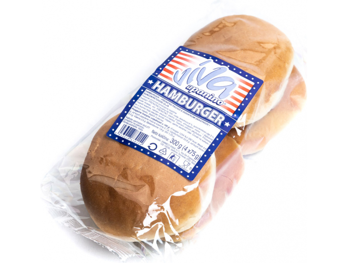 Viva pecivo hamburger 1 pak 4 kom 300 g