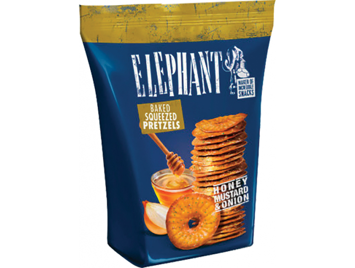Elephant krekeri med, senf i luk, 70 g