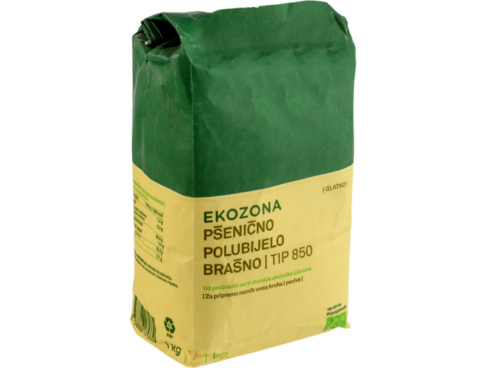 Ekozona Pšenično polubijelo brašno T-850 1 kg