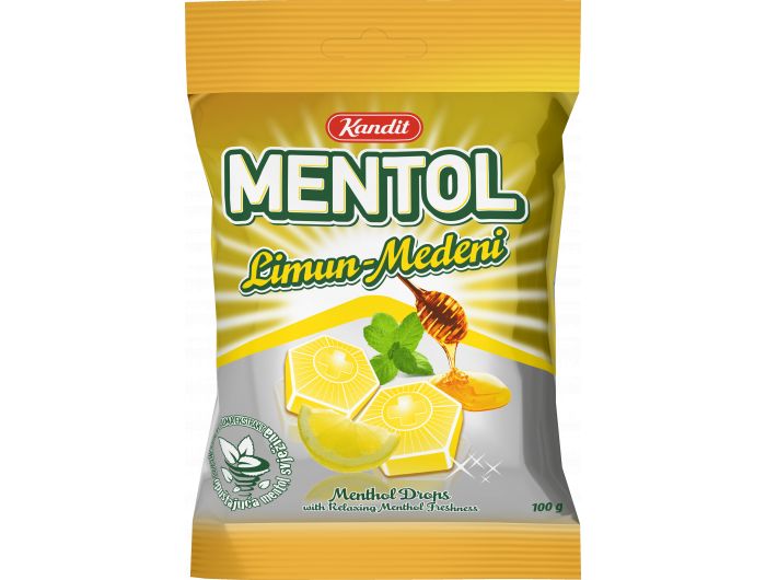 Kandit Mentol bomboni tvrdi limun-medeni 100 g